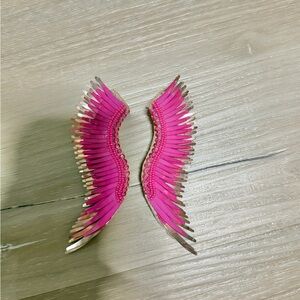 Mignonne Gavigan Madeline Earrings - Fuchsia/Rose Gold